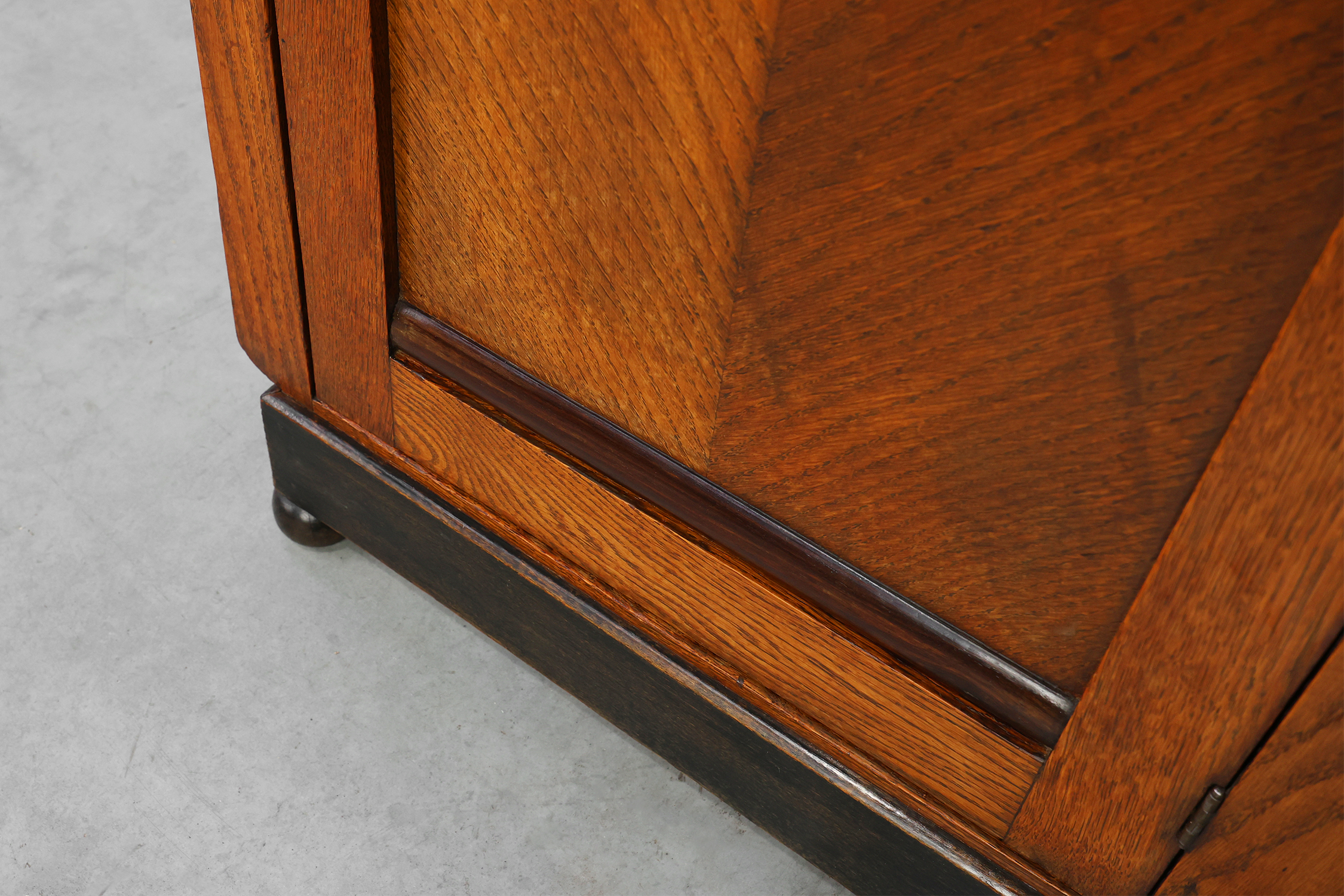 Amsterdamse school wooden cabinet or nightstand, The Netherlands ca. 1915 thumbnail